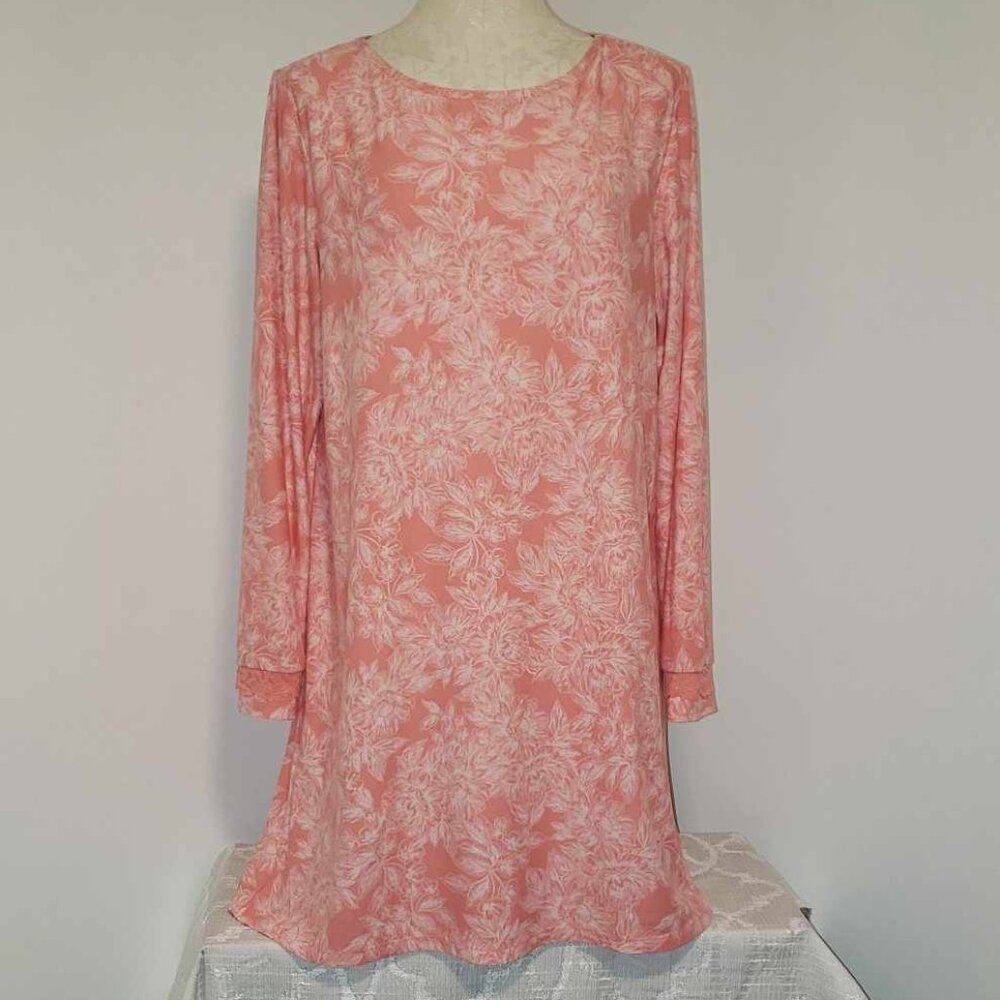 Croft & Barrow Intimates Long Sleeve Night Gown Size Medium